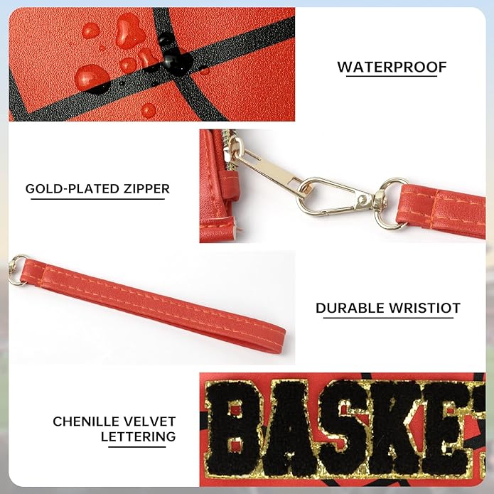 Baseball Gift Bags Baseballs Treat Bags Team Gifts Clear Chenille Letter Zipper Pouch Accessories Stuff Sport Portable
