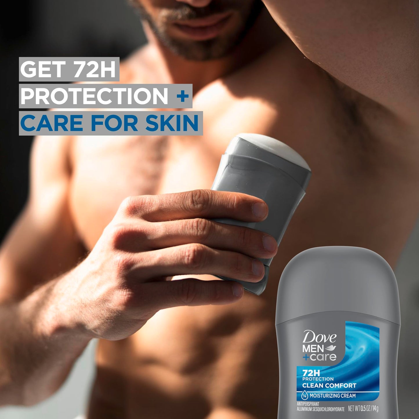 Dove Men+Care Clean Comfort Antiperspirant, 36-Pack – Men’s Mini Deodorant, Travel Size, Bulk, 72H Protection, 0.5 Oz Ea
