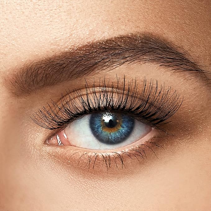 Kiss Looks So Natural Trio Lash Combo Pack False Eyelashes, Lash Extension Kit, Short & Medium, Tapered End Technology, 3D Lengths & Angles, Easy Grip Tray, Lash Glue 0.7g, 30 Lash Clusters