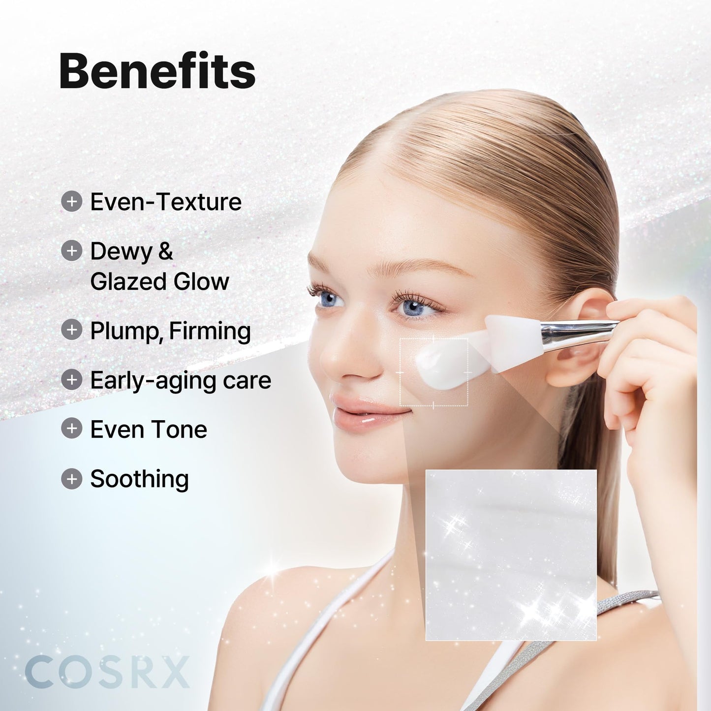 COSRX PDRN EXOSOME Glaze Wrapping Mask with SALMON DNA PDRN, Instant Glow, Easy Peel-Off Overnight Mask for Glass Skin, Firmness, Elasticity & Skin Texture Care,1.69 fl. Oz, Korean Skin Care