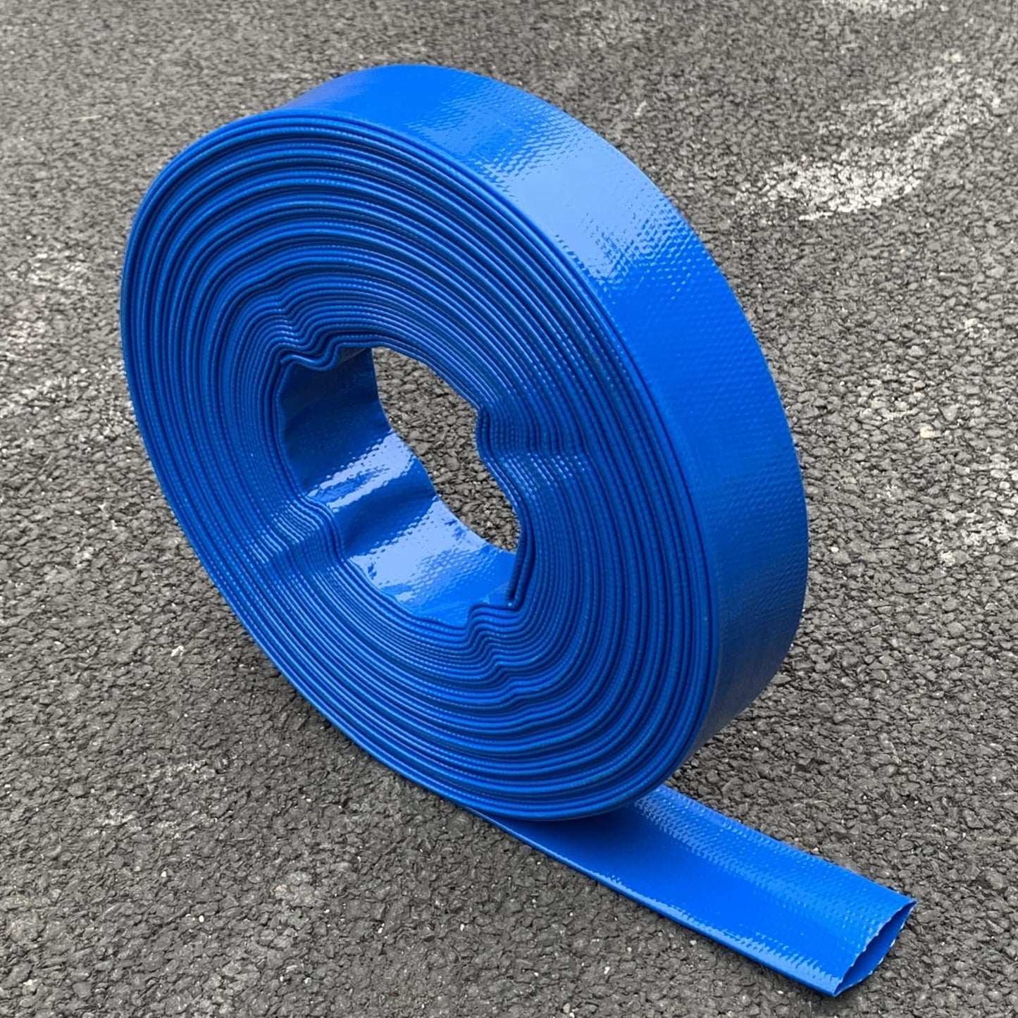 1 Inch Backwash Hose - 25Ft Heavy Duty Flat Discharge, Weather & Burst Resistant, Best Hose for Inground Pools & Pool Filter/Drain