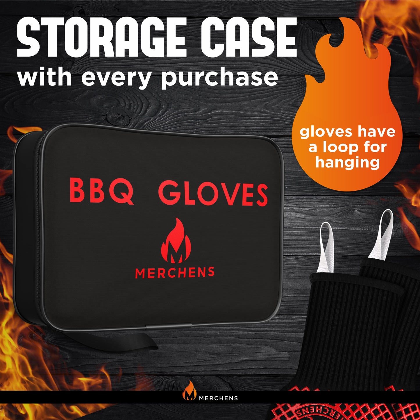 BBQ Grill & Oven Gloves 1472°F Heat Resistant – Fireproof, Non-Slip Silicone Mitts for Grilling, Smoking & Baking – Extra-Long Protection – Includes Storage Case & Luxury Gift Box | Pro Series