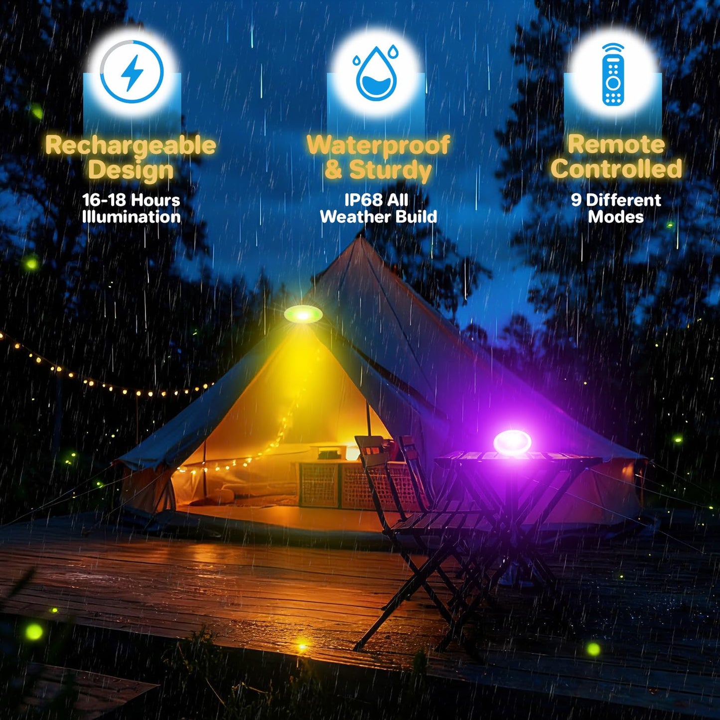 Askyli Pool Lights for Above Ground Pools, Upgraded Rechargeable Dynamic Lighting Inground Pool Lights that Float w/Remote, 16H Runtimes Underwater LED Pools Light with Timer Off for Hot Tub Pond-2PC