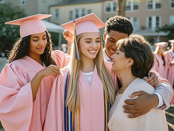GradPlaza Matte Graduation Cap 2025 and 2026 Tassel Adult Graduation hat for High School College