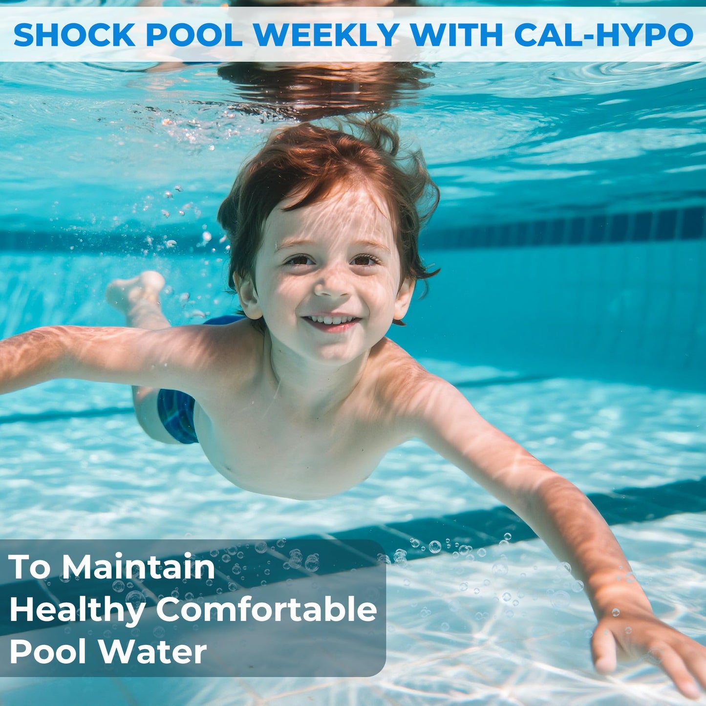 Pro-Grade Chlorine Pool Shock, 68% Cal-Hypo Granular Sanitizer, Prevents Bacteria & Algae, Restores Crystal Clear Water - Shock Treatment, Swimming Pool Chemical - 24 X 1lb