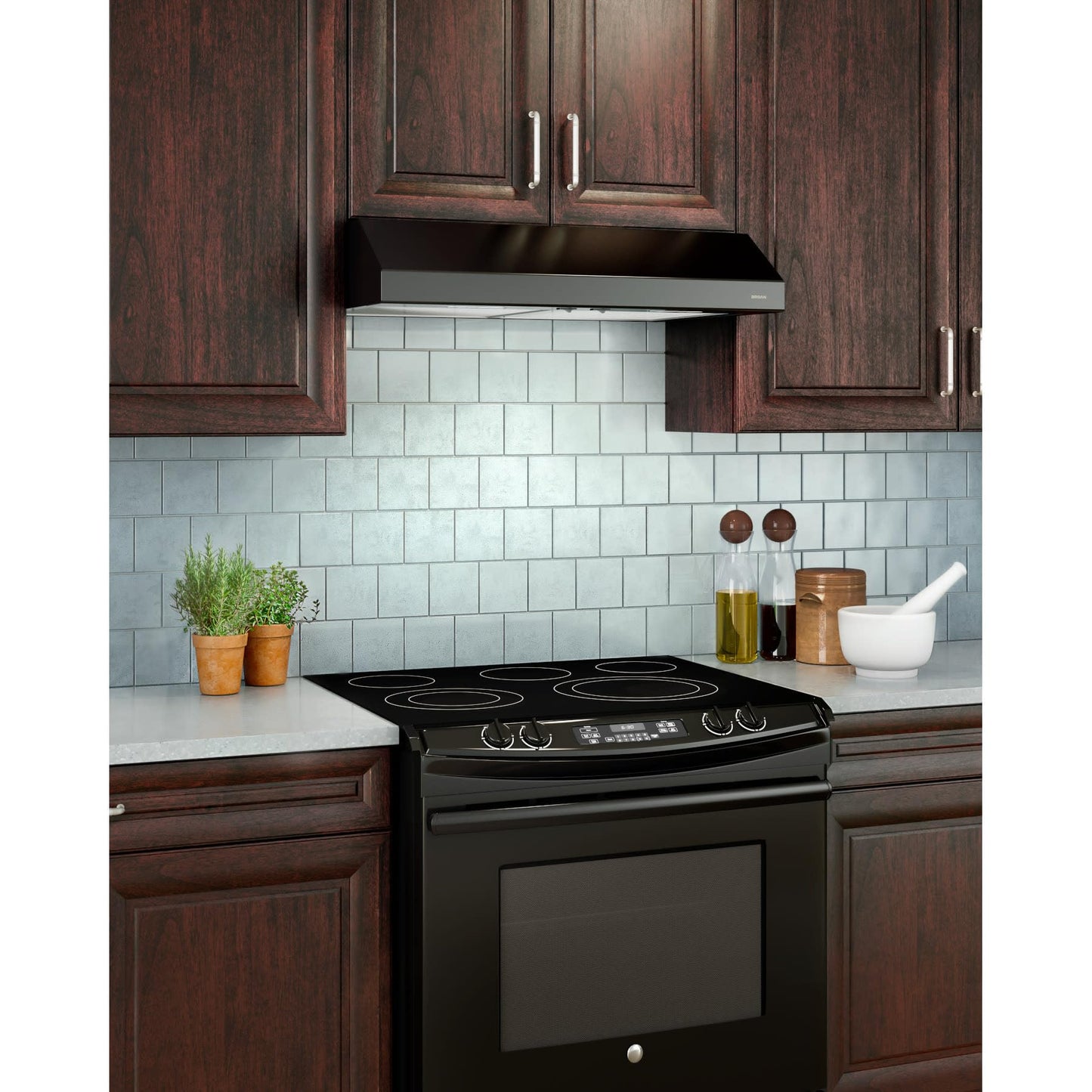 Broan-NuTone BCSEK124SS ENERGY STAR Certified Glacier Series 24" Stainless Steel Under-Cabinet, 300 Max Blower CFM, 1.5 Sones Range Hood