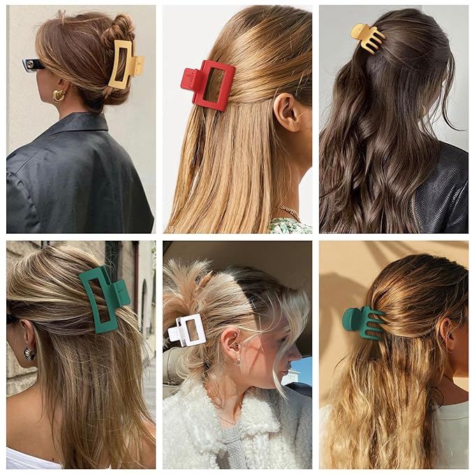 3 Styles Hair Clips for Women Small Medium Big Claw Clips for Thin Thick Hair 12 Pcs Hair Claw Clips Hair Clips Combination Hair Accessories for Women (Christmas)