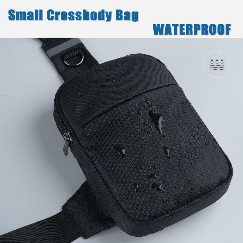 Small Sling Bag Mini Crossbody Bag with RFID Blocking Fashionable Fanny Pack for Women and Men Chest Bags for Travel