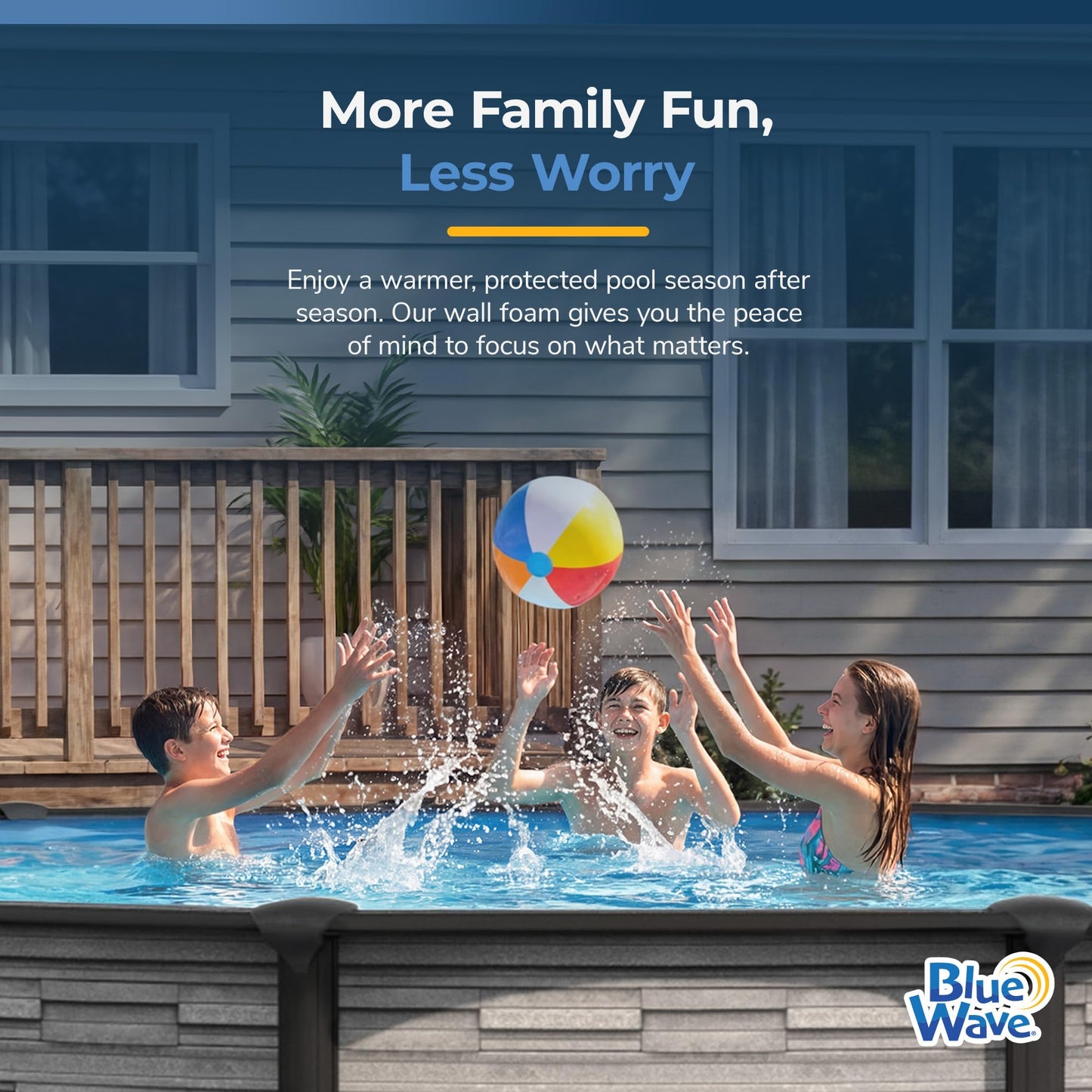 Blue Wave NL1972 Gorilla Guard Above Ground Closed Cell Pool Wall Foam, 1/8" x 48" x 85' White
