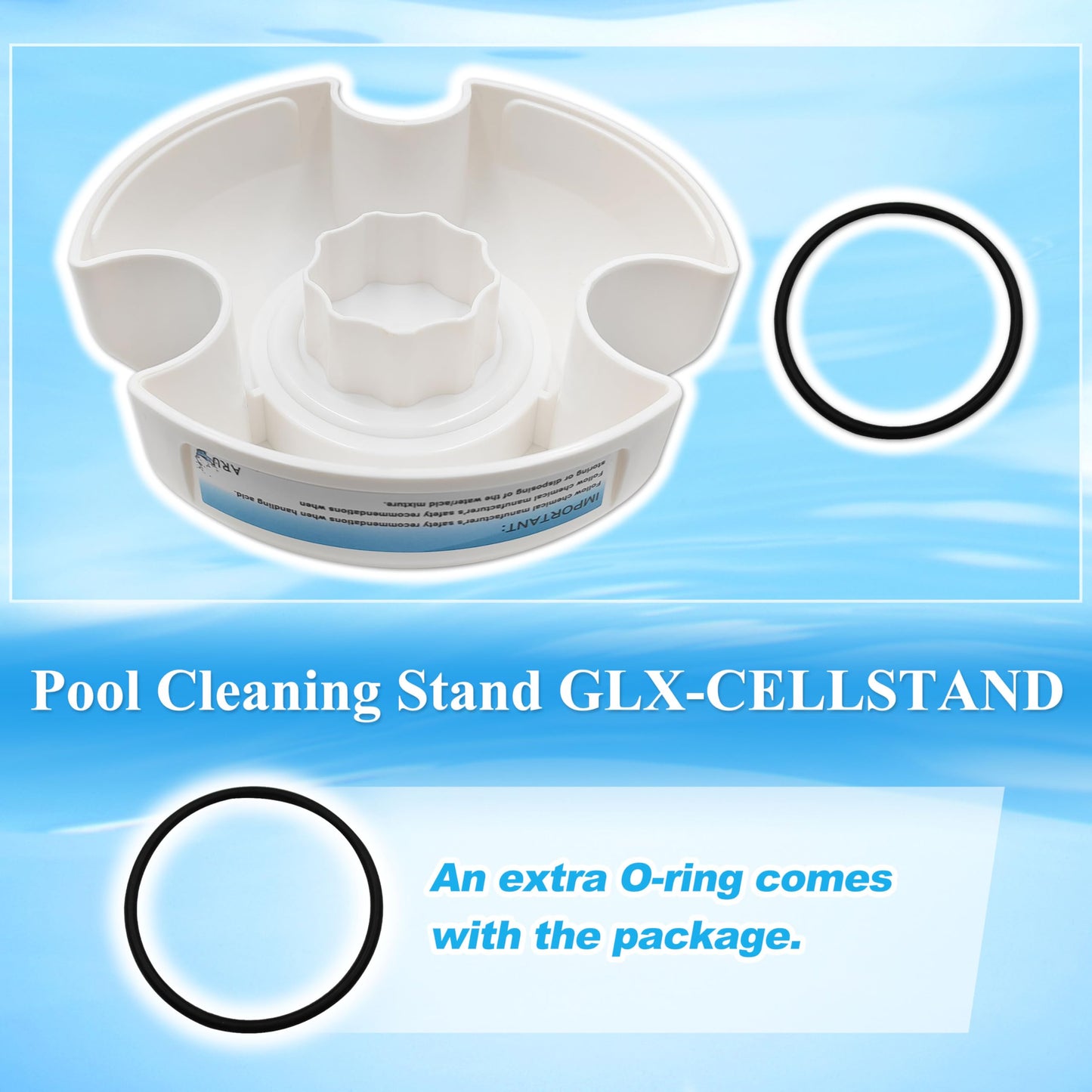 Pool Cleaning Stand GLX-CELLSTAND Replacement for Hayward Turbo Cells Washing Acid Cleaning Swimming Pool Salt Cell Cleaning Stand