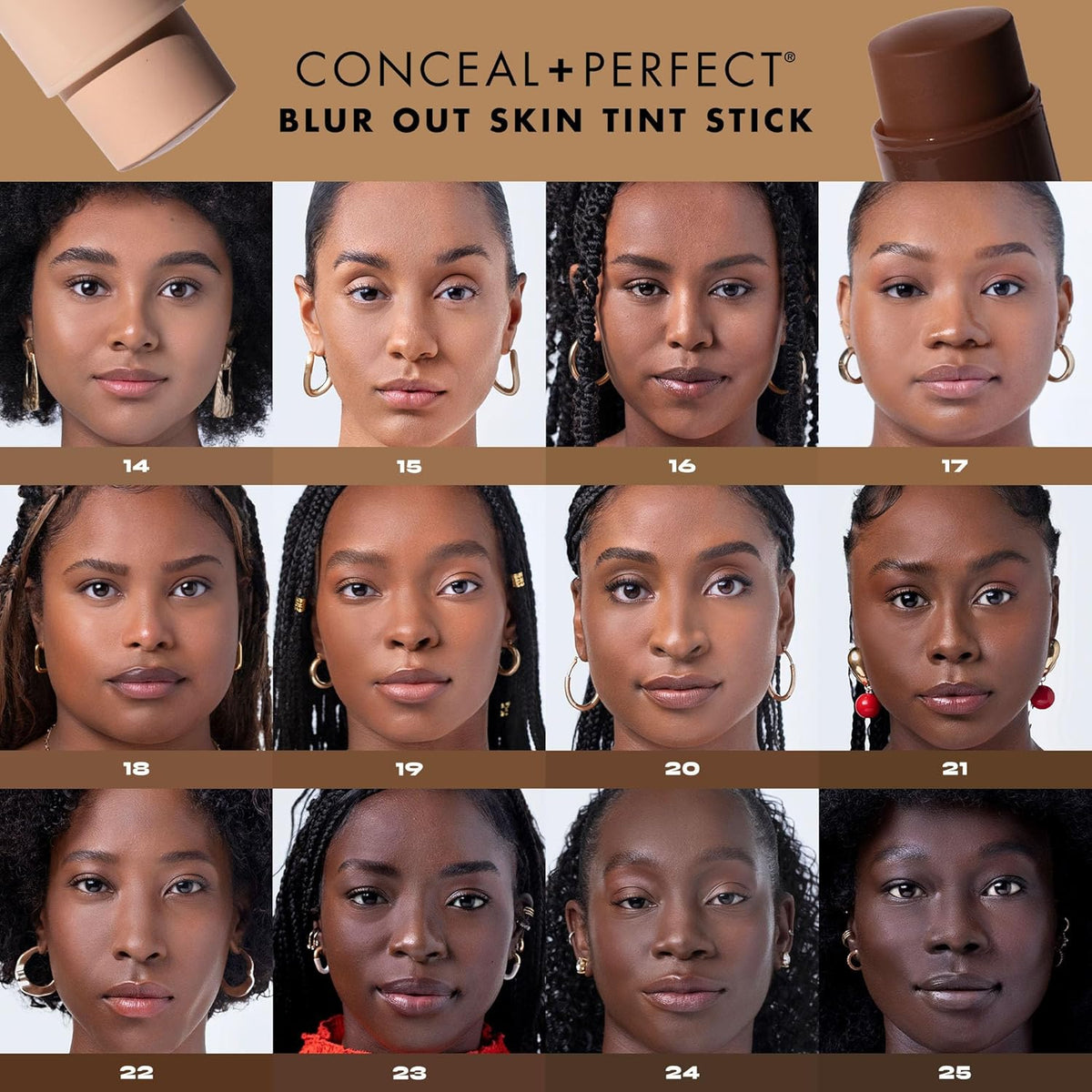 Milani Conceal + Perfect - Skin Tint Stick, Blur Out Tinted Moisturizer Makeup, Shade 021
