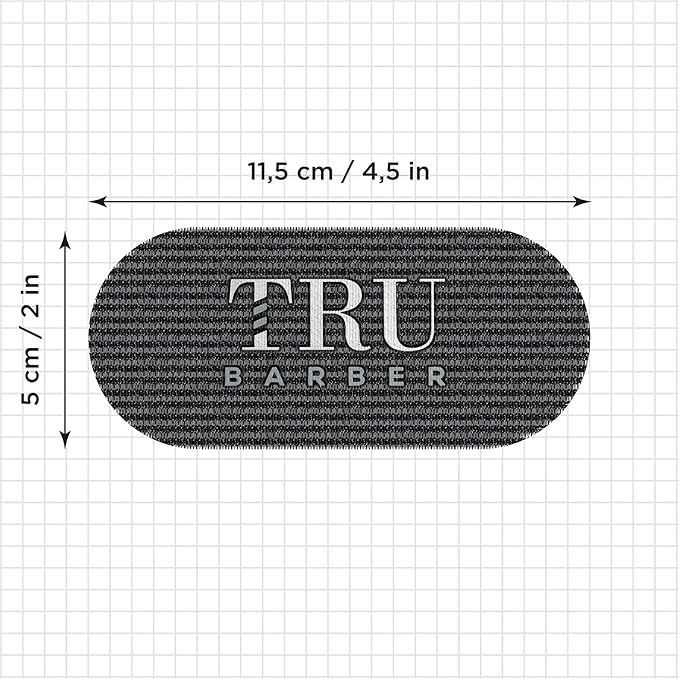 TRU BARBER HAIR GRIPPERS ® BUNDLE PACK 6 PCS for Men and Women - Salon and Barber, Hair Clips for Styling, Hair holder Grips (Black)