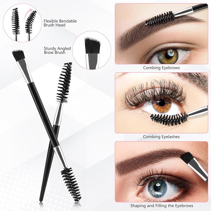 NICEMOVIC 7 Pcs Tweezers Set for Women Facial Hair, Tweezers for Eyebrows with Scissor & Brush, Easter Basket Stuffers for Women Teen Girls, Mother's Day Gifts, Stocking Stuffers Christmas Gifts