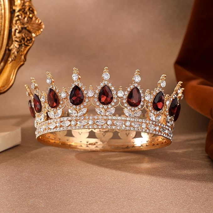 Queen Crown for Women Crystal Tiara for Women Rhinestone Wedding Headband for Bride Hair Accessories for Costume Birthday Party Prom Gifts