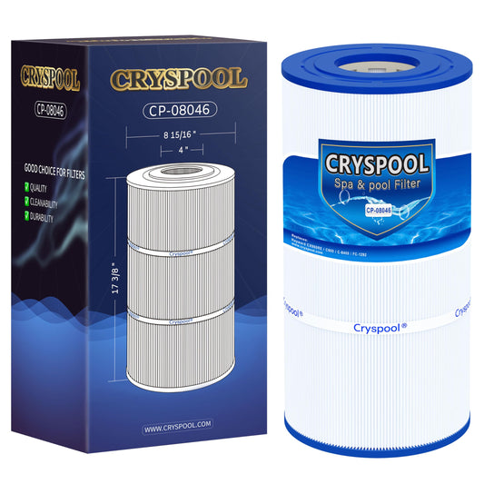 Cryspool® 08046 Filter Compatible with Hayward C900, CX900RE, C-900, PA90, Posi-Clear PXC-95, C-8409, Ultral-B6, PP-B6, FC-1292, 90 Sq. Ft Pool Filter Cartridge, 1 Pack