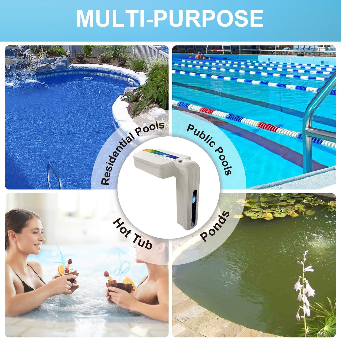 LAJBZ 2026 New Version Automatic Pool Filler, Pool Water Leveler Auto Fill, Pool Auto Fill, Automatic Pool Water Leveler, LC3001 - White
