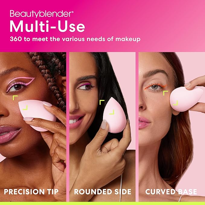Beautyblender® Bubble Beauty Blender Makeup Sponge, Super-Soft Foam Easily Blends Foundations, Powders & Creams, Made in USA, Reusable, Washable, Streak Free Application