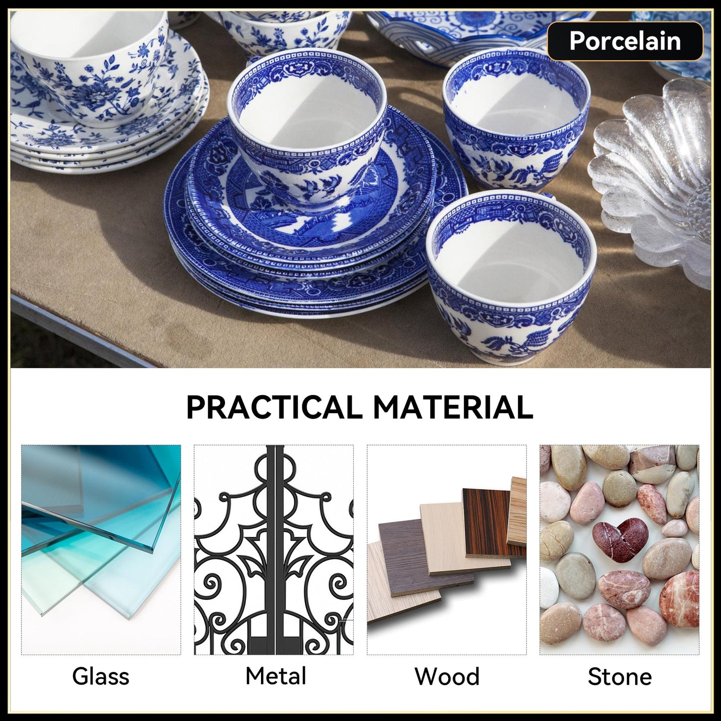 iienjoy Kintsugi Repair Kit, 4 Colors Food Safe Kintsugi Kit Repairs Broken Ceramics, Jade, Glass, Meaningful Pottery, Kintsugi Gold Glue for Ceramics and Porcelain Repair Perfect for Beginners