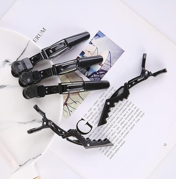HH&LL 30pcs Alligator Styling Sectioning Hair Clips (Black)