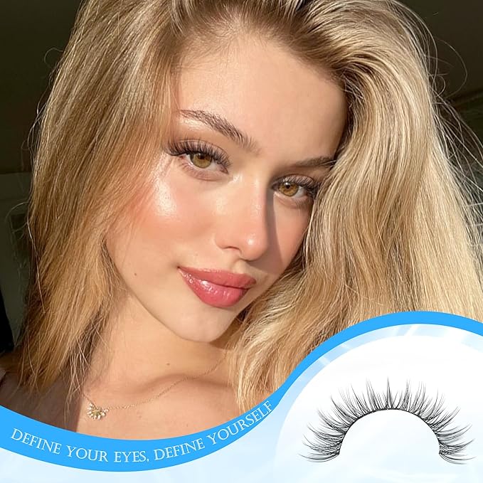 PHKERATA 14mm Natural Cluster Lashes Wispy Eyelash Clusters DIY Individual Lashes C Curvature Eyelash Extensions for Daily Wear with Soft Lash Band