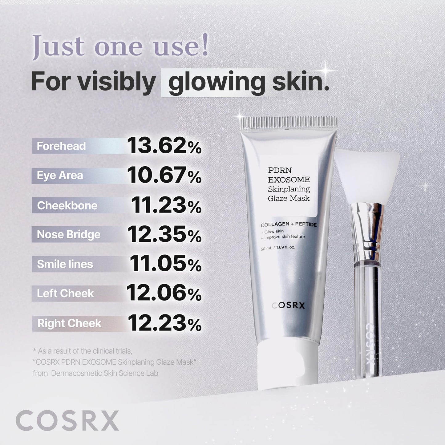 COSRX PDRN EXOSOME Glaze Wrapping Mask with SALMON DNA PDRN, Instant Glow, Easy Peel-Off Overnight Mask for Glass Skin, Firmness, Elasticity & Skin Texture Care,1.69 fl. Oz, Korean Skin Care