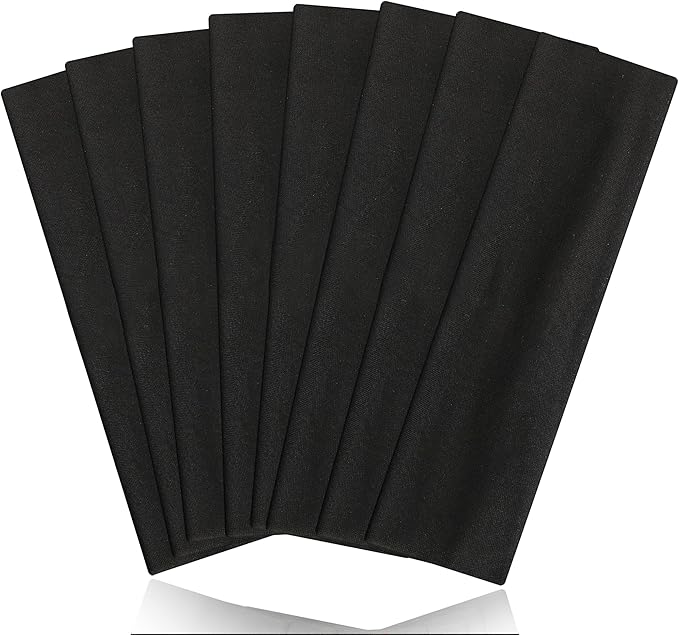 8PCS Summer-Exclusive Non Slip Sports Elastic Soft Running Fashion Headbands Absorb Sweat for Women & Men Working Out, Travel
