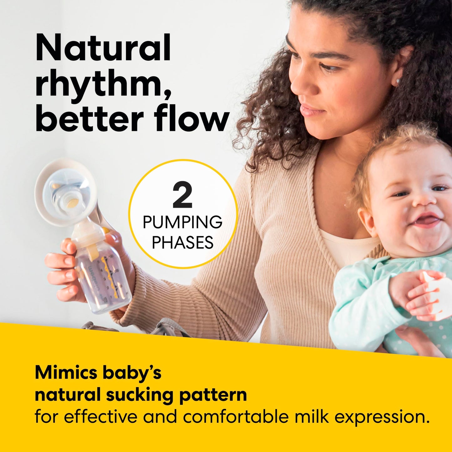 Medela Harmony Manual Breast Pump, Compact Swiss Design with PersonalFit Flex Shields and Medela's 2-Phase Expression Technology