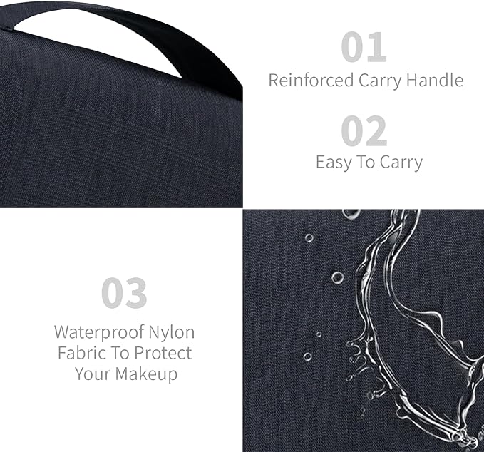 Large Capacity Toiletry Bag Travel Bag with Hanging Hook for Men and Women Waterproof Travel Cosmetic Bag Bathroom Bag,with TSA Approved Zippers Clear Travel Makeup Bag Carry-on