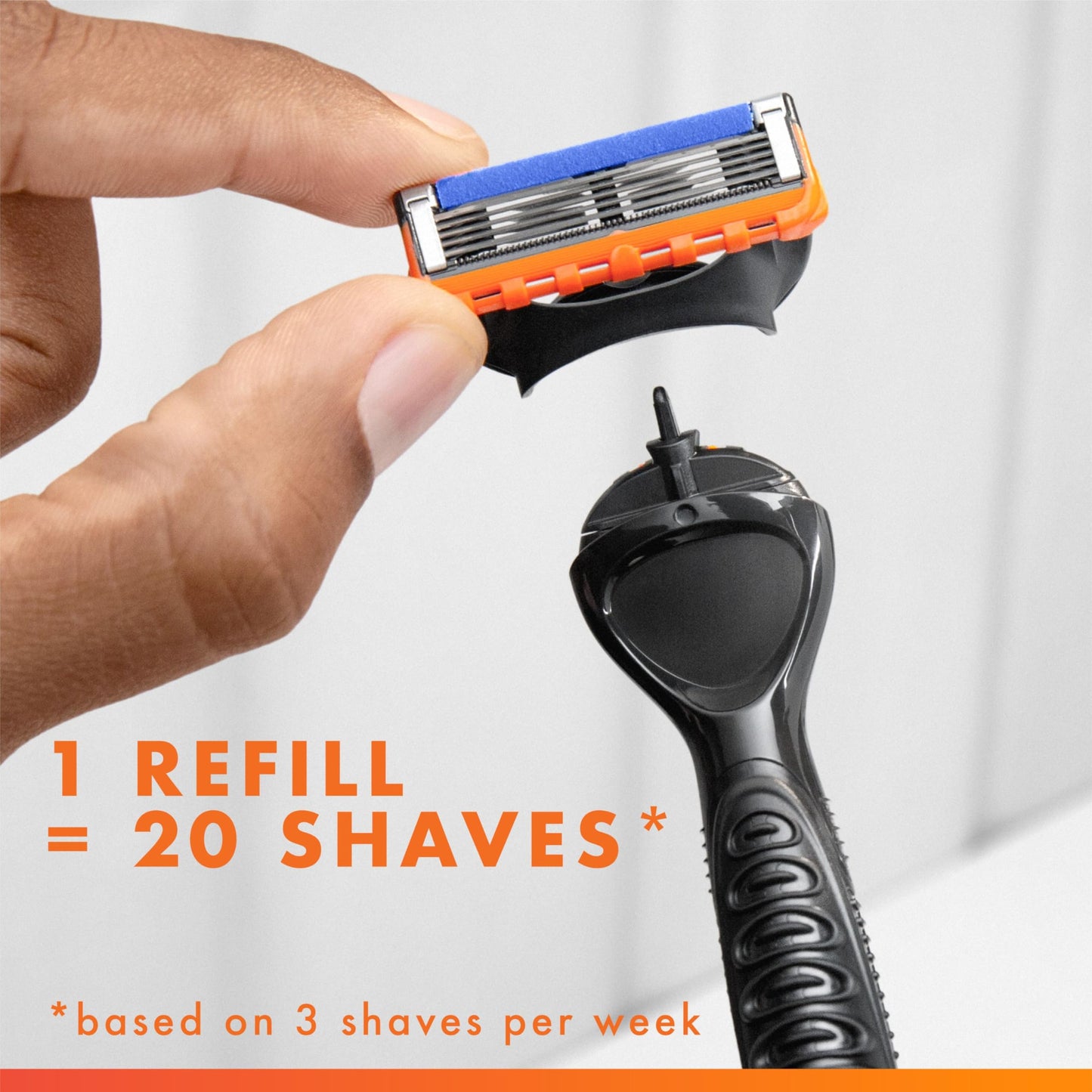Gillette Fusion5 Power Razor Blade Refills for Men, 8 Count, with Precision Trimmer