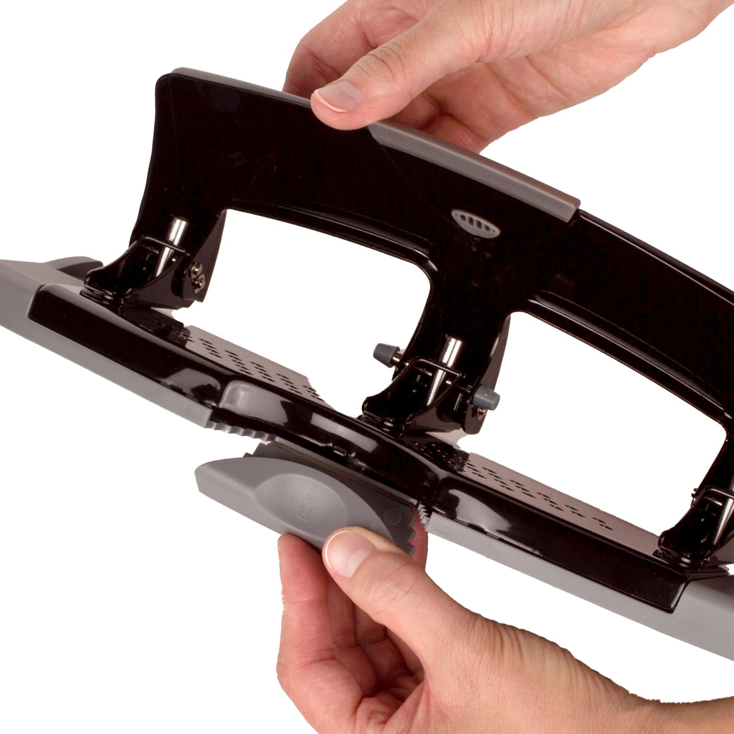 Swingline 3 Hole Punch, 20 Sheet Capacity Three Hole Puncher 3 Ring, Paper Punch, SmartTouch Low Effort, Black & Silver (74133)