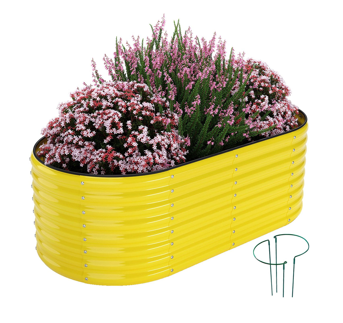 Galvanized Metal Planter Raised Garden Bed Kit for Gardening Outdoorï¼6x3x2ft Planter Grow Garden Box Raised Flower Bedï¼Long Vegetable Clearance Herb Raised Garden Beds For Container Gardening