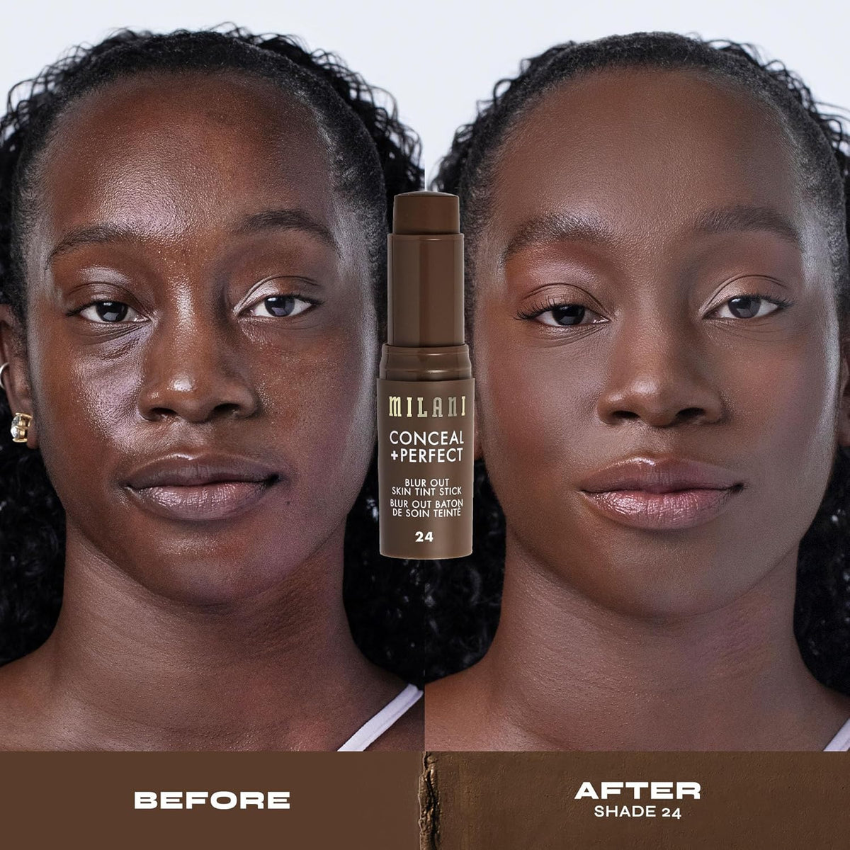 Milani Conceal + Perfect - Skin Tint Stick, Blur Out Tinted Moisturizer Makeup, Shade 024