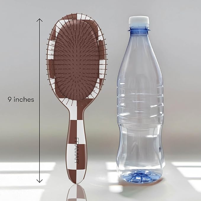 FRAMAR Hair Brush Detangler – Wet Hair Brushes For Women, Womens Hair Brush, Hair Accessories, Hairbrush For Women, Cepillos Para Cabello, Reduces Breakage – Detangle Brush - Chocolate