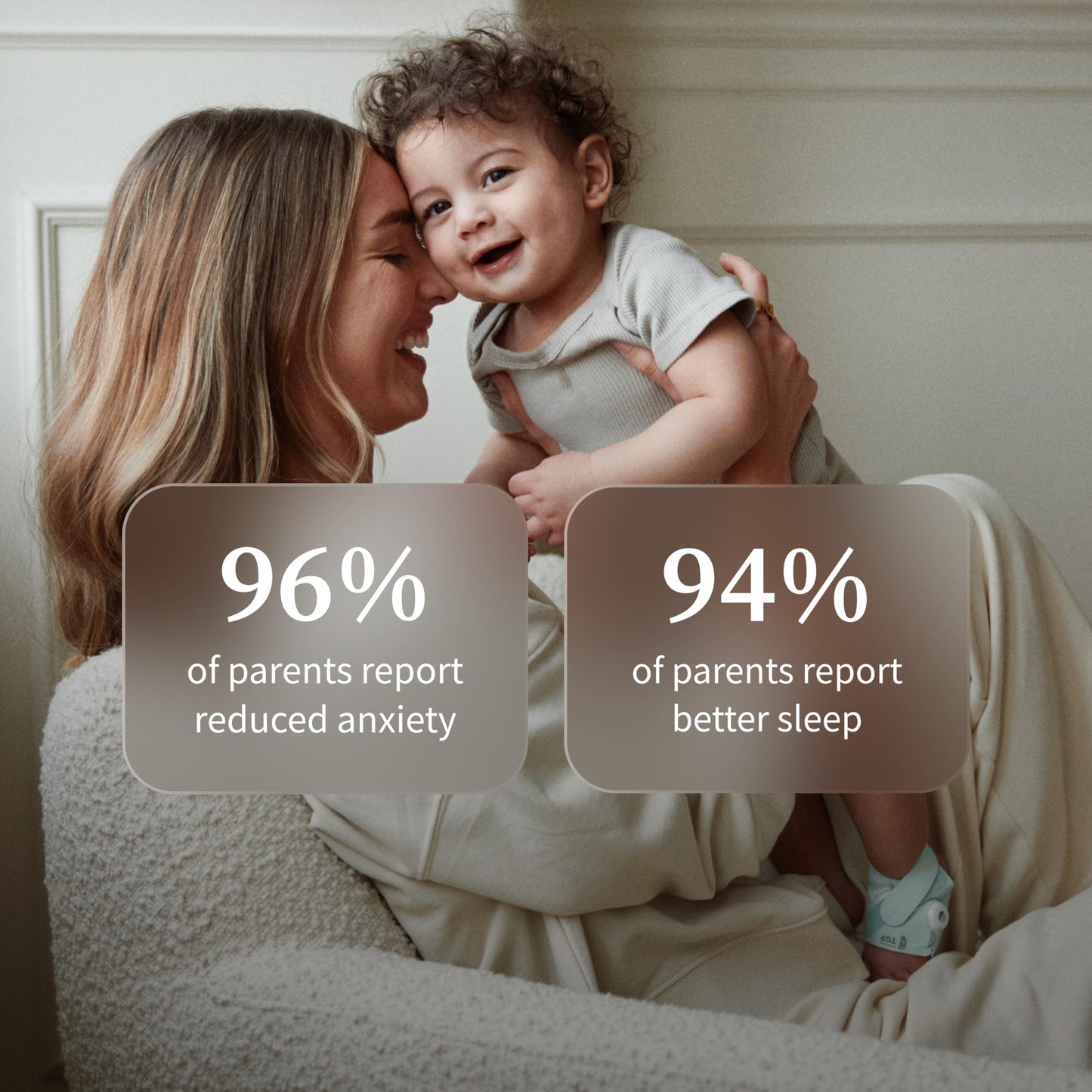 Owlet Dream Sock - Smart Baby Monitor View Heart Rate and Average Oxygen O2 as Sleep Quality Indicators. Wakings, Movement, and Sleep State. Digital Sleep Coach and Sleep Assist Prompts - Mint