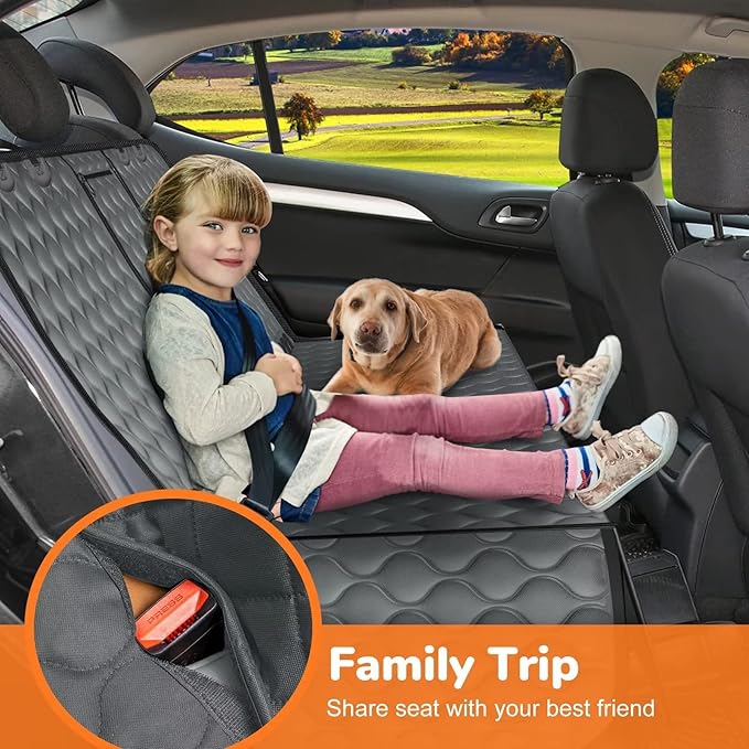 URPOWER Dog Car Seat Cover for Back Seat - Waterproof Car Seat Protector for Child Carseat & Pets, Nonslip Car Seat Covers for Full Size SUVs & Trucks