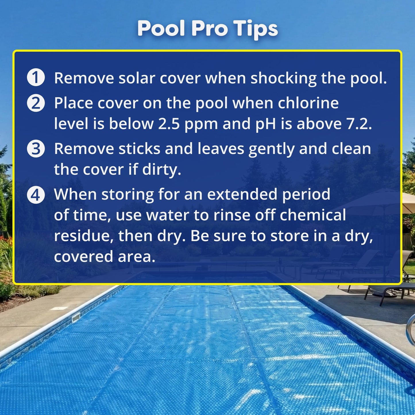 In The Swim 12' Standard Blue Round Solar Pool Cover 8 Mil for Solar Heating Above Ground Pools and Inground Pools