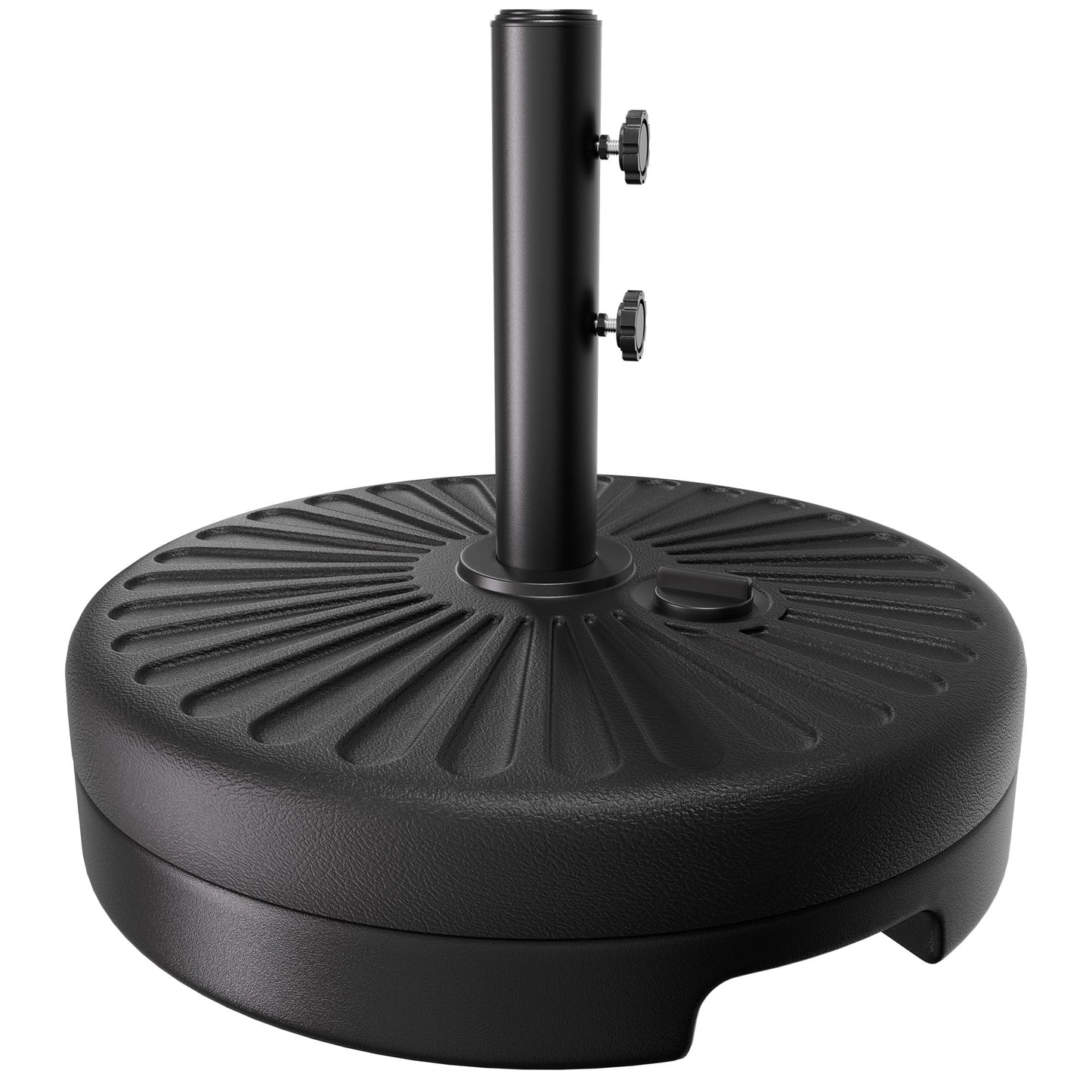 AreShark 81.5lb Max Capacity Patio Umbrella Stand, Outdoor Umbrella Base Water Filled Stand, Market Patio Outdoor Heavy Duty Umbrella Holder (Black)