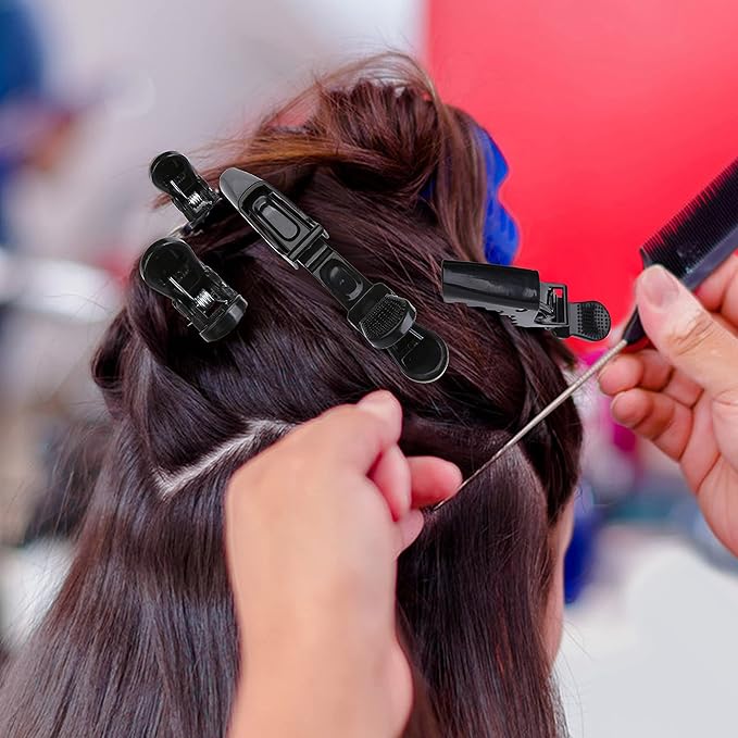 HH&LL 30pcs Alligator Styling Sectioning Hair Clips (Black)