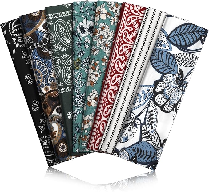 8PCS Summer-Exclusive Non Slip Sports Elastic Soft Running Fashion Headbands Absorb Sweat for Women & Men Working Out, Travel