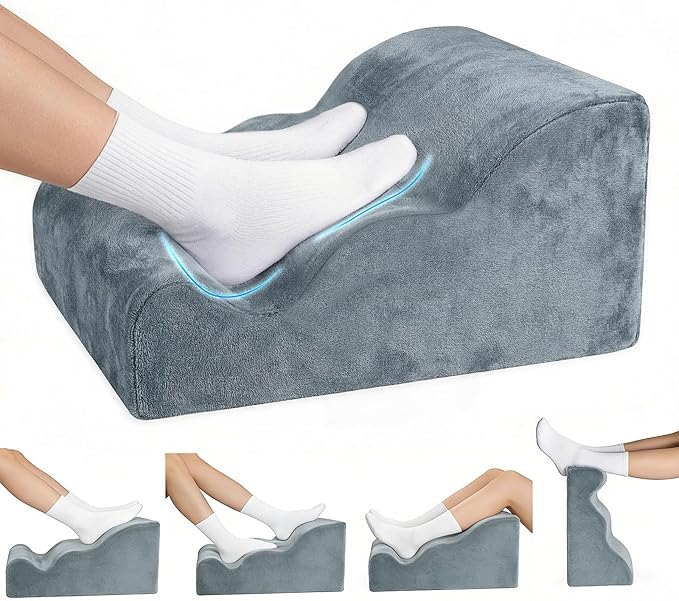 Foot Rest Under Desk Versatile Footrest with Heel Support,Ergonomic 3-Tier Foot Stool for Office, Under Desk, Chair Gaming Chair & Sofa, Leg Elevation Pillow,Supports Posture
