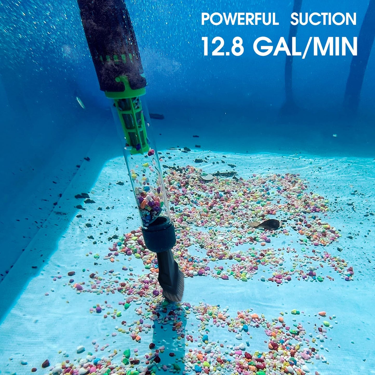 All in ONE Rechargeable Pool & Spa Vacuum 70 Mins Working for Hot Tub, Small Above Ground&Inground Pool, Magnetic Drive Tech, Spa Skimmer Net, Brush,25µm Ultra Fine Mesh Filter