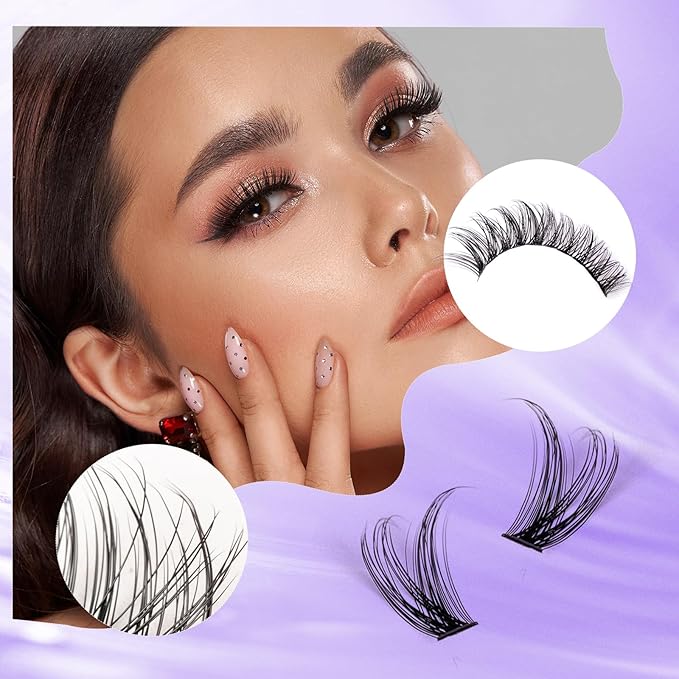 Ocean Pearl Lash Clusters 320PCS 11-20mm Lash Extension Kit 30D+40D+60D Eyelash Extension Kit Individual Lashes Thick Eyelash Clusters Lashes Clusters with Eyelashes Bond+Seal+Adhesive+Tweezer-60D