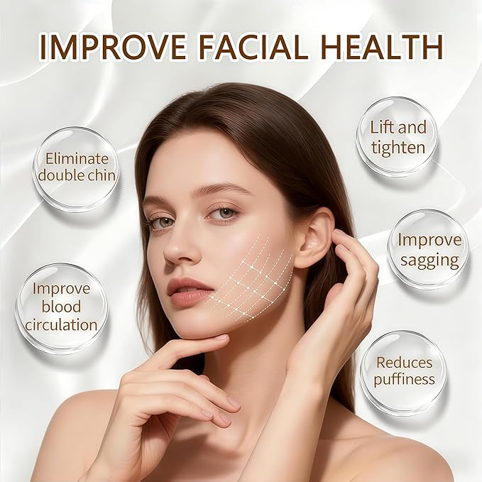 2PCS Lymphatic Contour Face Brush, Lymphatic Drainage Massager for Face,Ergonomically Designed to Fit The Skin Precisely.