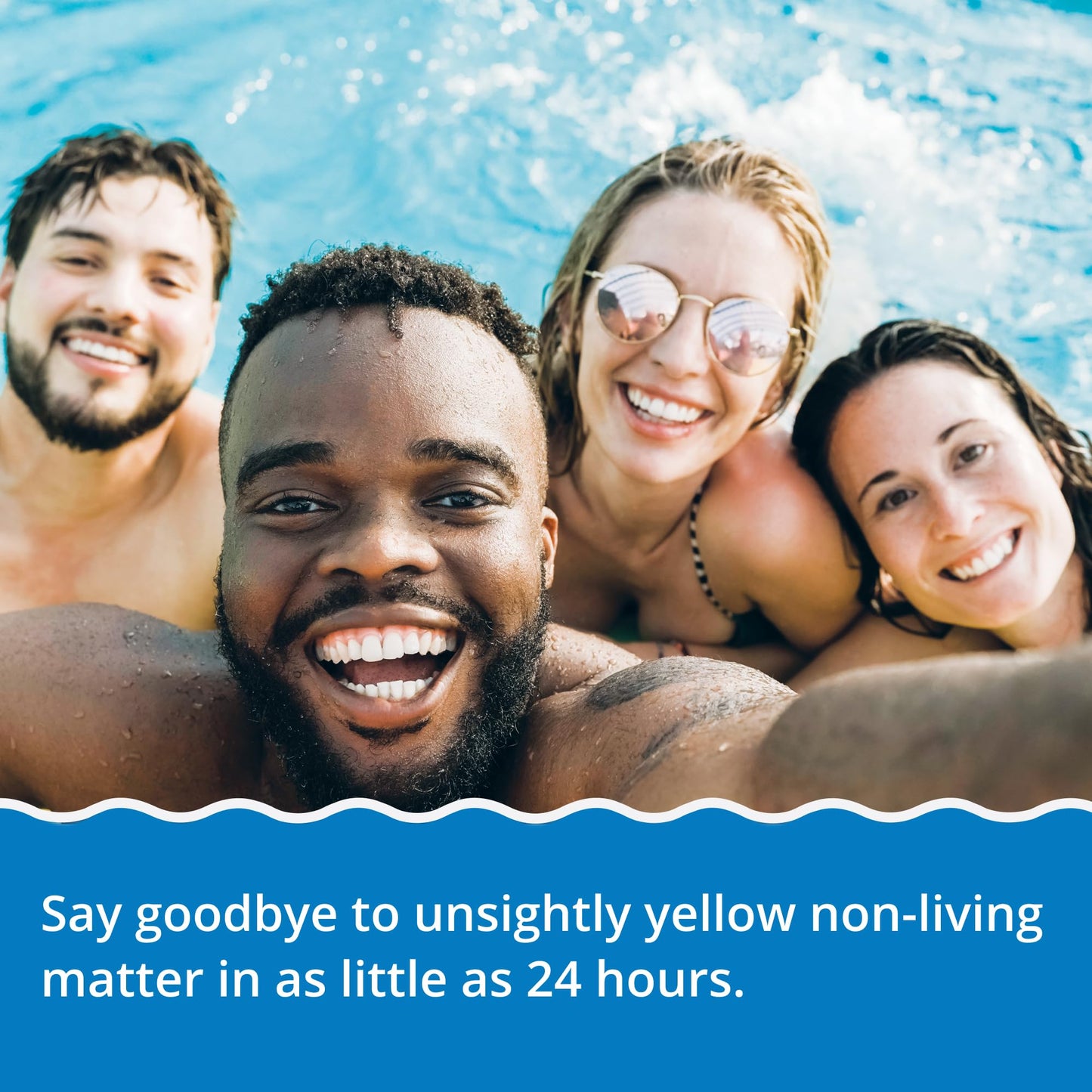 In The Swim Quick Clear Yellow - Turn Your Pool Water from Yellow and Cloudy to Sparkling Blue - 2 Pound