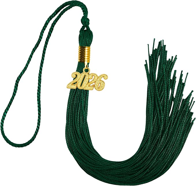 GraduationMall Single&Multiple Color Graduation Tassel with 2026 Year Charm 9"