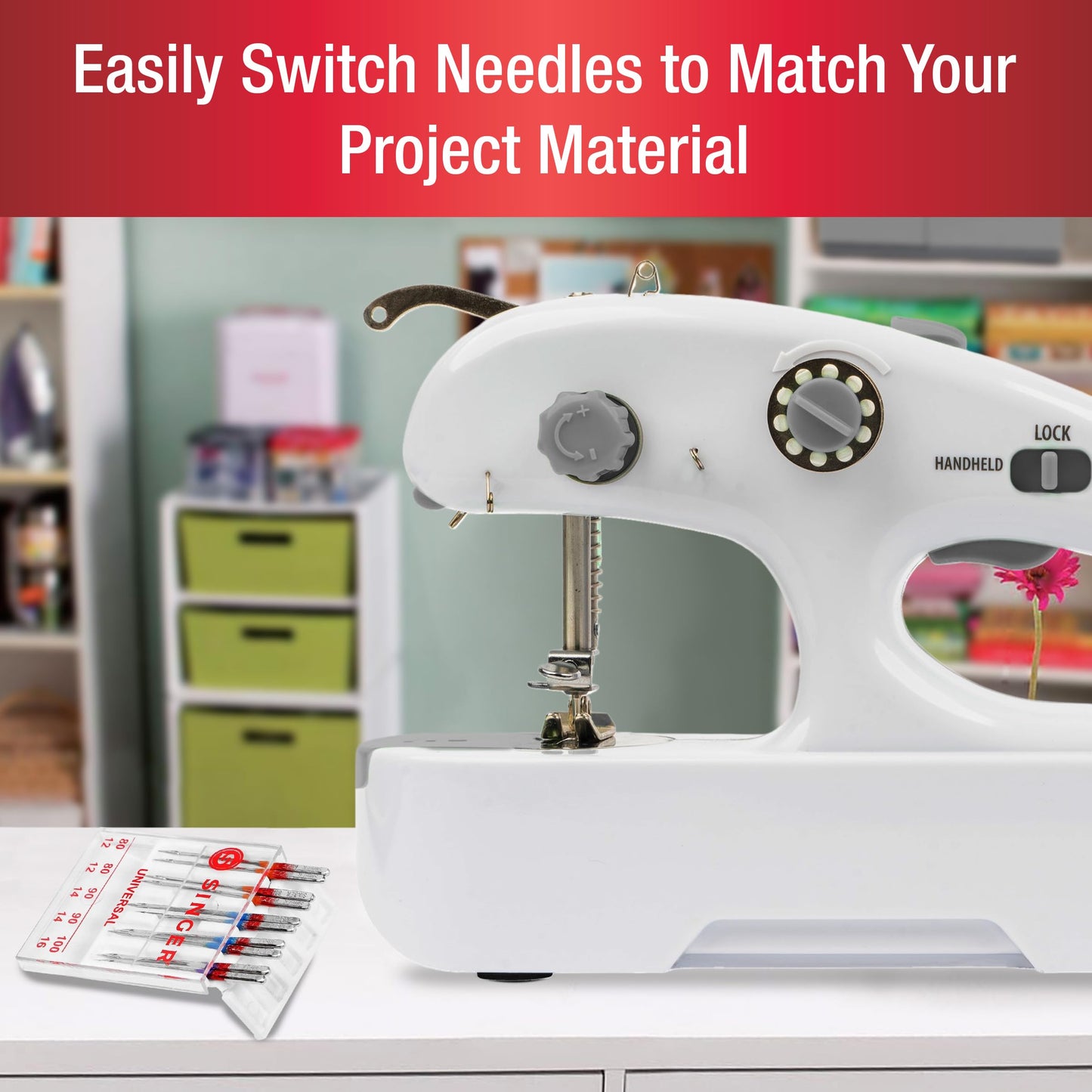 SINGER Stitch Quick + Portable Cordless Mending Machine Bundles (Two Thread Stitch Quick + & Bundle)