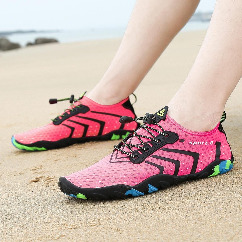 SAGUARO Water Shoes Women – Swim Shoes, Quick-Dry Barefoot Aqua Socks for Beach, Pool, Surfing and Outdoor Activities Pink 8.5