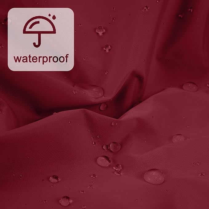 Reusable Shower Cap for Women, Large Waterproof Shower Bonnet with Elastic Band, Washable Bath Hair Cap for Long, Curly Hair, Braids, Daily Shower, Home Spa, Travel(Burgundy)