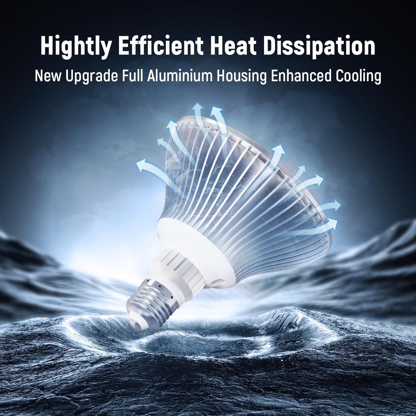 HYMIOR LED Pool Light for Inground Pool 120V 65W PRO, White Light 6500K with 6500lm High Brightness, Replace 300-800W Halogen Light