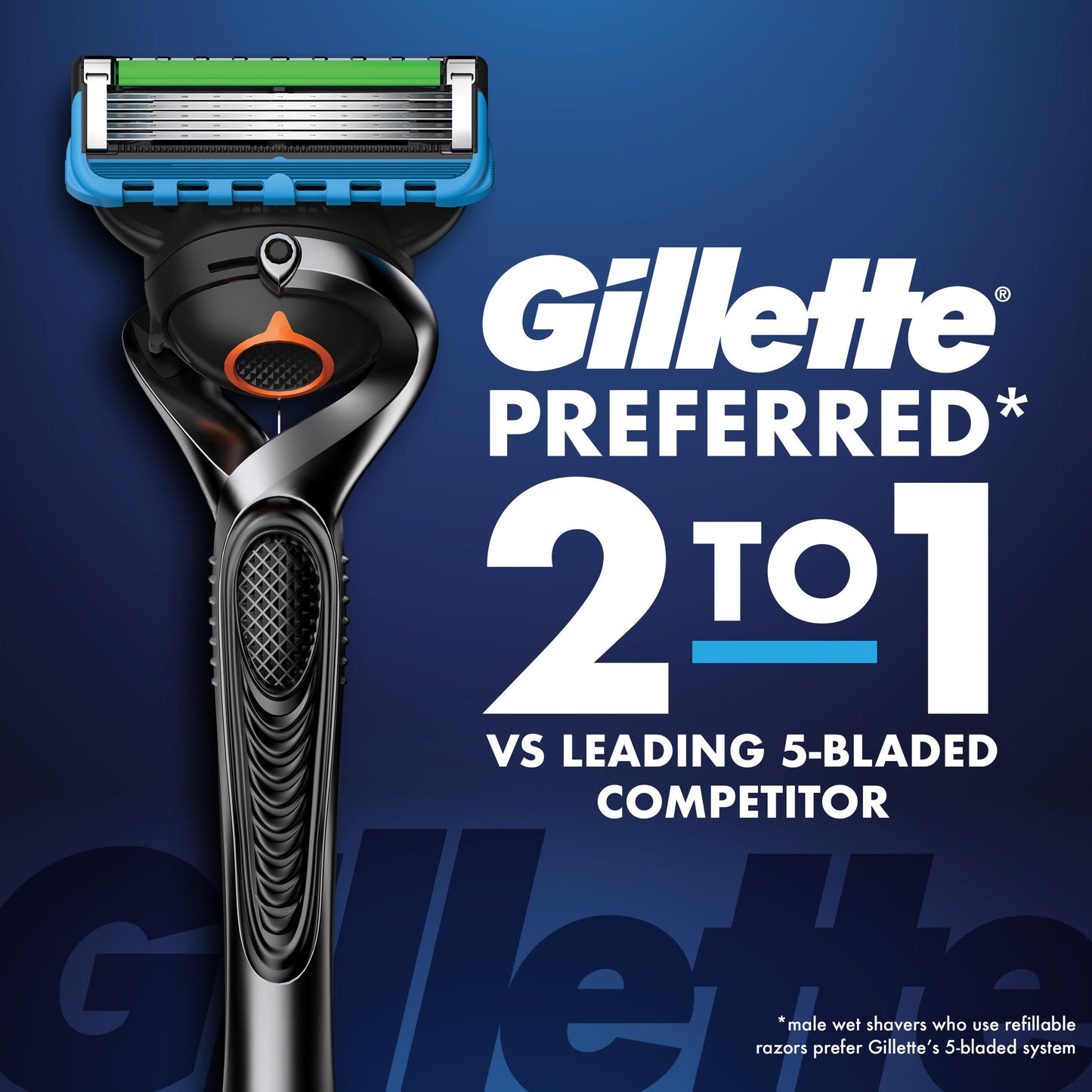Gillette Fusion5 ProGlide Razor Blade Refills for Men, 5 Count
